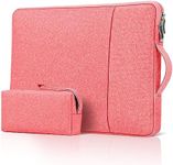 JOOEER 11 Inch Laptop Sleeve Case with Handle for 11-Inch Macbook Air 11-11.6 Inch Laptop Computer, Protective Polyester Portable Computer Case Bag with Accessory Pocket, Pink