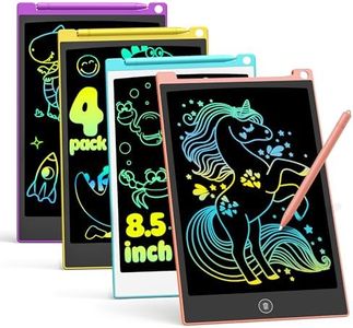 TECJOE 4 Pack LCD Writing Tablet, 8.5 Inch Colorful Doodle Board Drawing Tablet for Kids, Kids Travel Games Activity Learning Toys Birthday Gifts for 3 4 5 6 Year Old Boys Girls Toddlers Preschooler