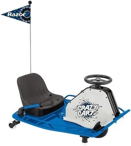 Razor Crazy Cart – 12 MPH (19 KMH) Ultimate Drifting Machine with 40 Min Ride Time, High-Torque Motor and Pro-Style Drift Bar for Extreme Fun, Ages 9+