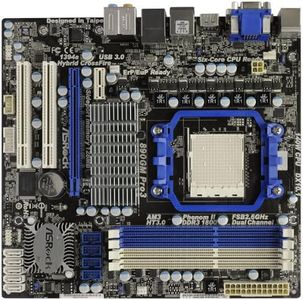 ASRock Socket AM3/AMD 890GX/SATA3&USB 3.0/A&V&GbE/MATX Motherboard 890GM PRO3