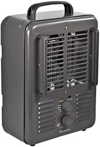 Comfort Zone Electric Portable Milkhouse Style Utility Space Heater with Adjustable Thermostat, Overheat Protection, and Safety Tip-Over Switch, Ideal for Garage or Greenhouse, 1,500W, CZ798