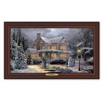 The Bradford Exchange Thomas Kinkade Victorian Family Christmas Wall Decor