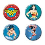 Ata-Boy DC Comics Originals Wonder Woman Assortment #2 Set of 4 1.25" Collectible Buttons