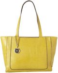 Anne Klein Leo Lizard Medium Travel Tote, Citrine, One Size