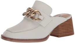 Steve Madden Women's Lorie Mule, White Leather, 5.5 UK