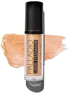 Palladio Liquid Eyeshadow, creamy shimmery formula that instantly adheres to the eyelid with flexible applicator wand for over 8 hours of smudge and crease-proof wear (Goldstone)