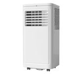 Joy Pebble Portable Air Conditioner 8000 BTU, 3-in-1 Portable AC Unit with Fan & Dehumidifier Cools up to 250 sq. ft, Energy Saving Portable AC with ECO Mode, 2 Fan Speeds, 24H On/Off Timer, Full-Function LED Remote Control, Side Handles & Wheels