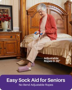 Kekoy Sock Aid – White Easy Pull-On Dressing Tool
