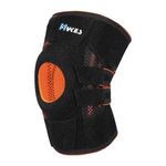 Hykes Knee Cap Open-Patella Brace Dual Side Stabilizer for Arthritic Pain Relief, Ligament Injuries, Protection Against Reinjury, Arthritis, Gym & Sports Support for Men and Women (With Strap)