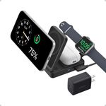 Anker Magsafe Charger Compatible, Maggo 3-In-1 Charging Station, Qi2 Certified 15W Wireless Charger Stand, Apple Watch Charger, For Iphone 15/14, Airpods, Apple Watch S9 (40W Usb-C Charger Included)