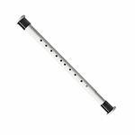 Hershii White Adjustable Shower Curtain Rod Spring Tension Pole Extendable Wardrobe Rail Clothing Hanger Telescopic Bar for Bathroom Closet Window RV Doorway 110-410cm