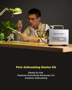 InoKraft Airbrush Kit with Compressor – Portable Painting Set