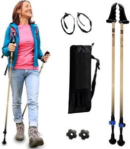 York Nordic Motivator Walking Poles for Balance and Rehab - Patented Stability Grips - Lightweight, Adjustable, and Collapsible - 2 Pieces Adjustable w/flip Locks - Heights 4'6" up to 6'2" - 230 lbs