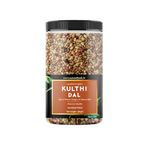 Aavashyak Organic Kulthi Dal (450Gm) | Organic Horse Gram | Kollu | Vulavalu | Hurali Kalu | Kulthi Beans | Paruppu | Gahat Dust, Stone Free Kidney Filter | From Uttarakhand Farms | Reusable PET Jar | Get FREE Flax Seeds