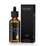 Nanoil Argan Oil 50ml - Organic, cold-pressed and unrefined argan oil for face, body and hair care. Repair, heat protection and no oxidative stress