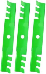 TENGMUJX M113517 Mower Blade M115495 for John Deere Scotts 325F510 GT242 GX345 S2048 S2348 2148HV GS30 GS45 GX345 GX335 (Toothed Mulching) 3 Pack