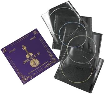 Violin Strings 4/4 Full Set, 4/4 Violin Strings Replacement,Long-Lasting Durability & Rich Tone - Handcrafted with Premium Materials- For All Levels (4/4 Scale)