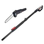 Wolf Creek PT750 Electric Long Reach Telescopic Chainsaw Tree Pruner Pole Cutter - 750W - 8" Chain Bar & Chain - Up to 2.72m - 10M Power Cable