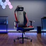 Green Soul Assassin Ergonomic Gaming Chair, Multifunctional Computer Home Office Chair with Luxe Hybrid Leatherette, 4D Armrest, 2D Lumbar Support, 170° Back Recline (Black Red)