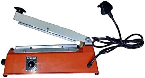 ZEN Orange 8" Hotbar 4 Line Design Direct Heat Sealing Machine for laminated & Aluminum Pouches only Electric Direct Heat Sealing Heat Sealer 15mm Laminated Pouches Bag Sealer Machine 4 Line Design