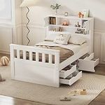 Bellemave Twin Size Captains Bed wi
