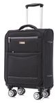 DK Luggage Cabin 20" Ryanair Approoved Lightweight Suitcases 4 Wheel Spinner WLS08 Black