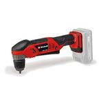 Einhell Power X-Change Cordless Right Angle Drill - 18V, 15Nm, 10mm Quick-Release Chuck, LED Light, Rotatable Battery Holder for Working in Tight Spaces - TE-AD 18 Li-Solo (Battery Not Included)