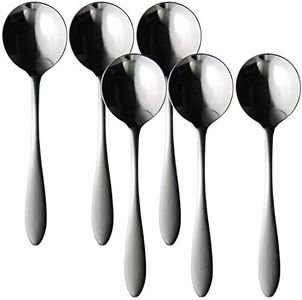 Nagao Tsubamesanjo Bouillon Spoon, 5 Bottles + 1 Bottle, 5.6 inches (14.3 cm), 18-0 Stainless Steel, Made in Japan