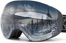 Ski Goggles, Snowboard Goggles for Men, Woman & Youth - 100% UV Protection and Anti-Fog - Double Spherical Lens Comfortable for Sunny and Cloudy Days Perfect for Skating Skiing Snowmobiles