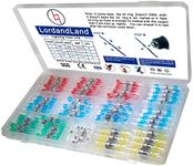 200PCS Solder Seal Wire Connectors Kit, Waterproof Solderless Heat Shrink Butt Terminal - Solder Sleeve Insulated Wire Connectors for Marine Automotive Boat Truck Wire Joint