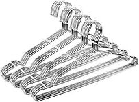 Coat Hangers Clothes 40 Pack Seropy Wire Hangers Heavy Duty Stainless Steel Hangers with Non Slip Grooves, Ultra Thin Metal Hangers Space Saving Clothing Hanger 16.5 Inch