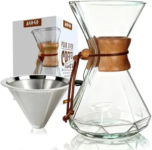 AGOGO Pour Over Coffeemaker Set Classic Series with Filter 10 Cups