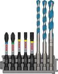 Bosch Professional 2608577144 8-Piece Impact Control Screwdriver Bit and Metal Drill Bit Set (Metal, Pick and Click, HEX-9, Accessories for Impact Drivers)