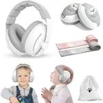 ONITOON Baby Ear Muffs, 2-in-1 Baby Noise Canceling Headphone, Hearing Protection for Babies 0-48 Months, Adjustable Headband