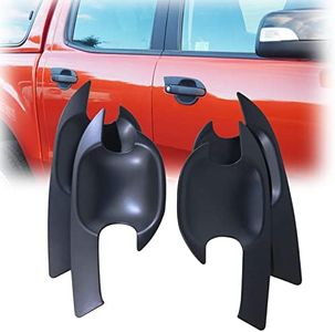 JHCHAN Protection de poignée de Porte pour Ford Ranger 2012-2022 Wildtrak Raptor Limited Tremor Platinum XLT XL XLS Noir Mat