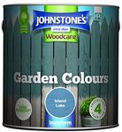 Johnstone’s - Garden Colours - Island Lake - Exterior Wood Paint - Fade Resistant - Suitable for Garden Furniture Outdoors - Fence Paint - Dry in 2 hours - 12m2 Coverage per Litre - 2.5L