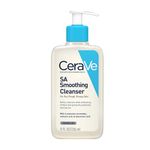 CeraVe SA Smoothing Cleanser For Dry, Rough, Bumpy and Acne-Prone Skin, contains Salicylic Acid with no harsh microbeads, Dermatologist Recommended Face wash (236ml)
