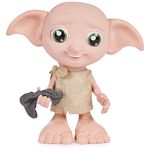 Wizarding World Harry Potter, Interactive Magical Dobby Elf Doll with Sock, Over 30 Sounds & Phrases, 8.5-inch, Kids Toys for Ages 6 and up