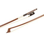 MI&VI CB-510 Brazilwood Cello Bow 4/4 (Full Size) with Ebony Frog | Octagonal Silver Mount | Well Balanced | Light Weight | Mongolian Horse Hair - MIVI Music