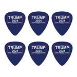 Trump 2024 Novelty Guitar Picks Medium Gauge - Set of 6