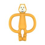 Matchstick Monkey Infant,Antimicrobial Silicone Teether&Gel Applicator,Easy to Grip,Bpa Free,3 Months Old+,11 Cm,Easy to Hold&Naturally Fits in Mouth,Stimulates&Massages Sore Gums,Ludo Lion