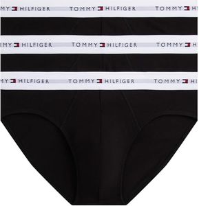 Tommy Hilfiger Men's Brief, Yellow (Black/Black/Black White Wb), L