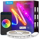 Govee RGBIC Pro LED Strip Lights, 32.8ft Color Changing Smart LED Strips, Works with Alexa and Google, Segmented DIY, Music Sync, WiFi and App Control, LED Lights for Bedroom, Halloween