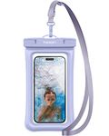 Spigen Aqua Shield Floating Waterproof Cover Case A610, IPX8 Waterproof Phone Case for iPhone 15 Pro Max and More, Samsung Galaxy S24 Ultra, Pixel 7a and up to 8.2inch - Aqua Blue(1 Pack)