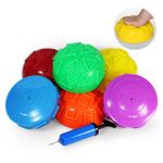 Yes4All Hedgehog Balance Pods for Exercise, Core Body Balancing, Balance Pods for Kids & Adults with Hand Pump - Set of 6