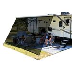 RV Awning 8' X 15' 3'' PVC Mesh Sunscreen Trailer Awning with Complete Kits, Awning for Camper Universal Trailer Camper Awning Sun Shade, for Trailer Awning Improves Shade&Privacy