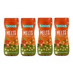 Timios Melts Wholegrain Preservative Free Kids Snacks|Carrot & Cumin| 9+M| Rich in Iron, Fibre & Protein|No Additives, No Maida|Pack of 4|50g Each