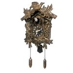 WALPLUS 20.2x37cm Brown Vintage Cuckoo Clock With Cuckoo Call Simple Fashionable antique style Pendulum Clock Home DIY Decoration Office Accessories Minimalist Design Bedroom Decor Stylish Living Room