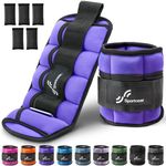 Sportneer Adjustable Ankle Weights Set of 2-2/3/4/6/7 LBS Pair with Removable Ankle and Wrist Weight for Women Men Kids, Weighted Ankle Weights Set for Gym, Fitness, Workout, Running