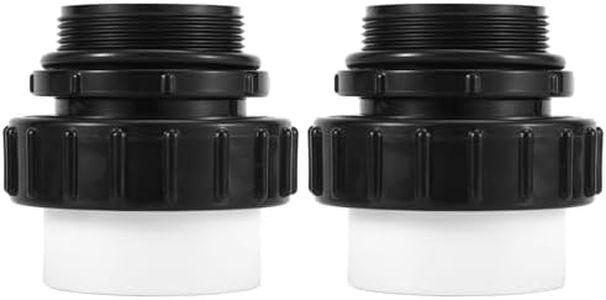 PEUTIER 2pcs Hi-Temp Union, 2" MIP x 2" Slip PVC Compatible with All Pentair Whisperflo and Intelliflo Pumps High Temperature Union Pool Pump Fittings for Underground Swimming Pools 21063-200-000